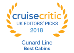 Cruise Critic UK Editors Picks 2018 - Cunard Line Best Cabins