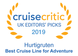 Cruise Critic 2019 - Hurtigruten "Best Cruise  Line for Adventure"