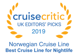 Cruise Critic 2019 - Norwegian Cruise Lines "Best Cruise Line for Nightlife"