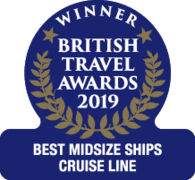 British Travel Awards 2019 - Cunard "Best Midsize Ships Cruise Line" Winner