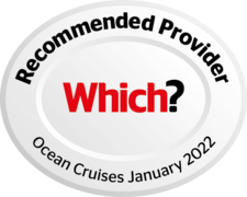 Which? Recommended Provider in the Ocean Cruises category, January 2022