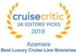 Cruise Critic 2019 - Azamara "Best Luxury Cruise Line Itineraries" 2019