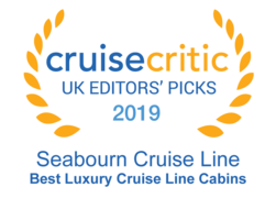 Cruise Critic 2019 - Seabourn "Best Luxury Cruise Line Cabins"