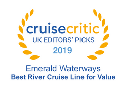 Cruise Critic 2019 - Emerald Waterways "Best River Cruise Line for Value" 2019 Winner