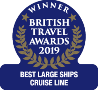 British Travel Awards 2019 - P&O Cruises "Best Large Ships Cruise Line" Winner