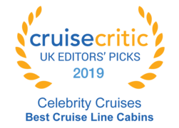 Cruise Critic 2019 - Celebrity Cruises "Best Cruise Line Cabins"