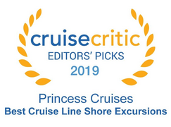 Cruise Critic 2019 - Princess Cruises "Best Cruise Line for Shore Excursions, Ocean Category" 2019