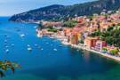 View of the beach in Villefranche-sur-Mer