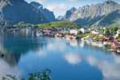 A panoramic view of Leknes