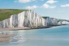 View of the White Cliffs of Dover from the water