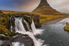 Picturesque Kirkjufell near to Grundarfjordur