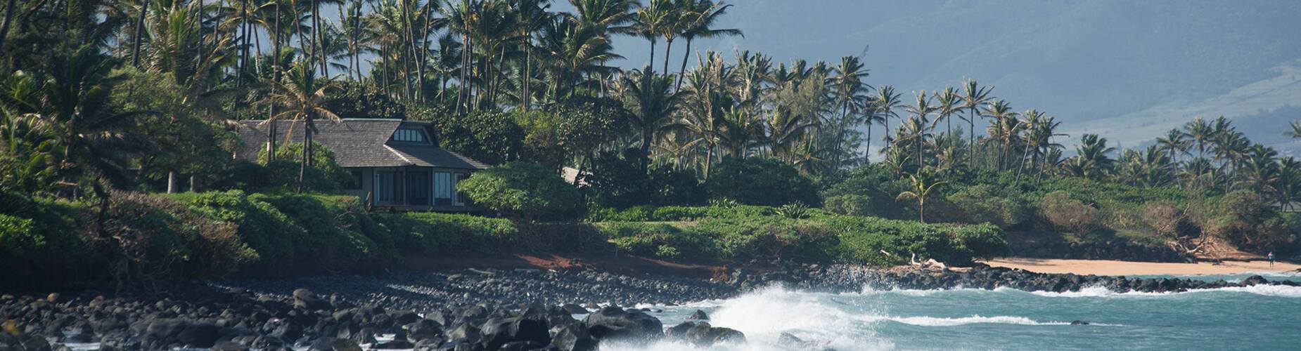Crashing Waves at Beach near Kahului, Maui