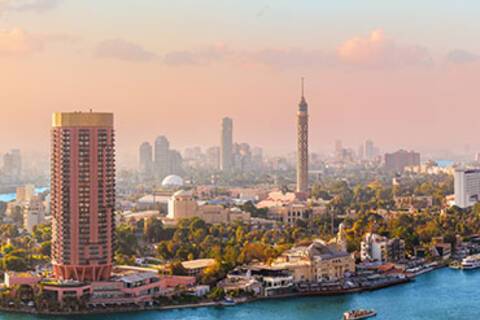 A panoramic view over Cairo