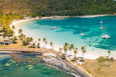 A bird's eye view of Mayreau