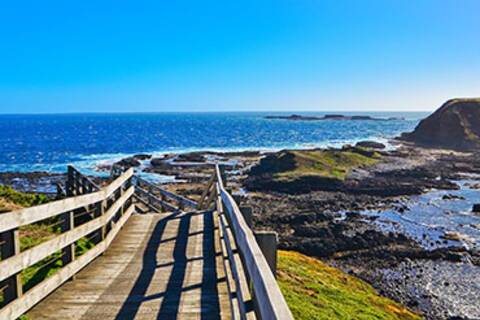 A panoramic view of Phillip Island