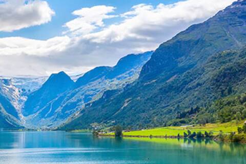 A panoramic view of Nordfjord