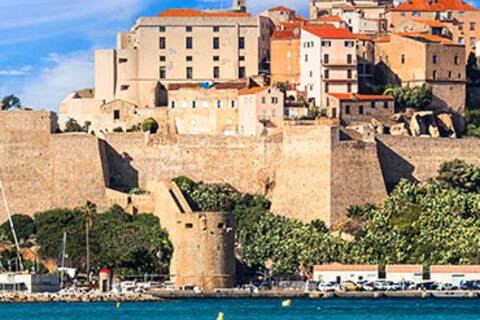 A panoramic view of Calvi