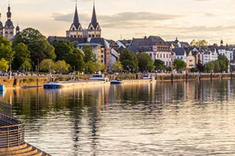 A panoramic view of Koblenz