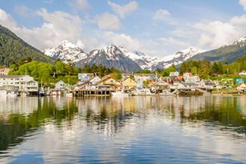 A panoramic view of Sitka