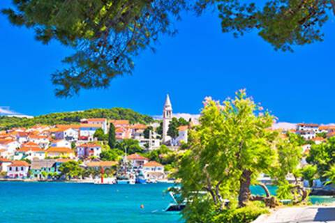 A panoramic view of Zadar