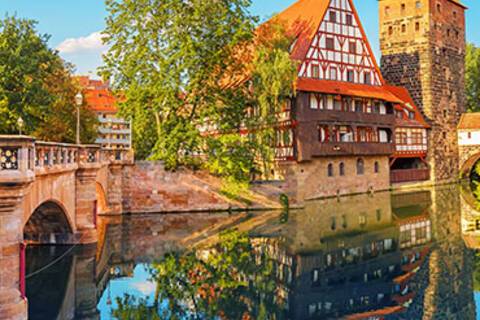 A panoramic view of Nuremberg