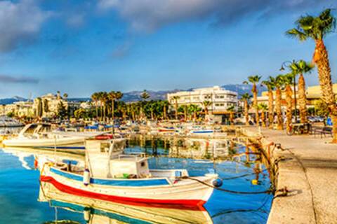 Kos town harbour