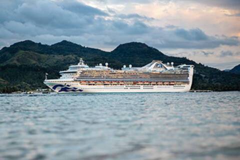 Caribbean Princess in Amber Cove, Dominican Republic