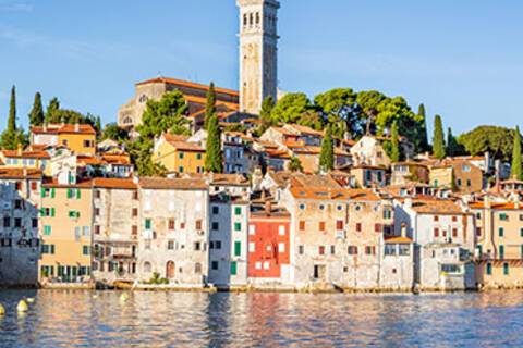 A panoramic view of Rovinj