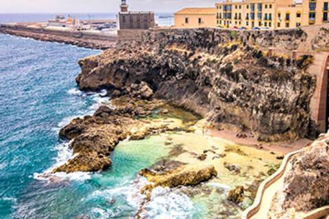 The city walls of Melilla