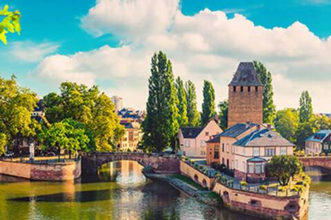 A panoramic view of Strasbourg