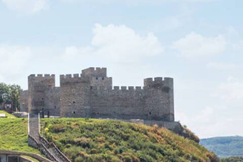 Kostolac's castle on the banks of the Danube River