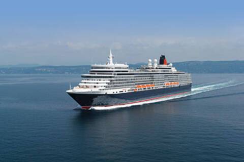 Queen Elizabeth at sea