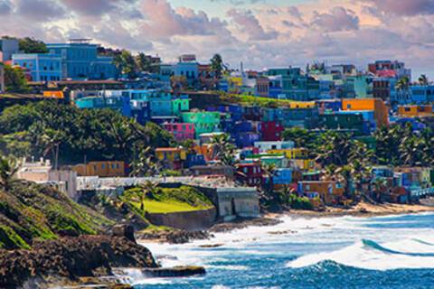 The colourful coast of San Juan