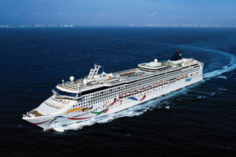 Norwegian Dawn at sea