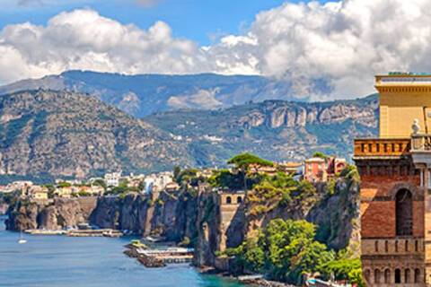 A panoramic view of Sorrento