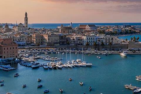 A panoramic view of Bari