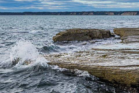 An estuary near Havre St. Pierre