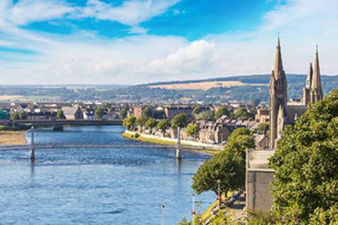 The view over Inverness