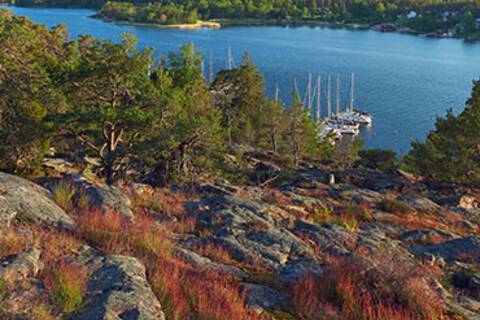 An aerial view of Mariehamn