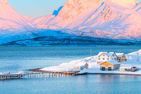 A wooden pier in Tromso