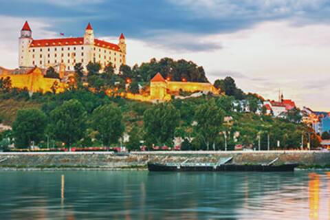 A panoramic view of Bratislava