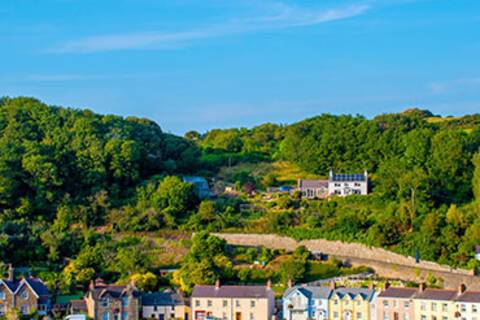 A panoramic view of Fishguard