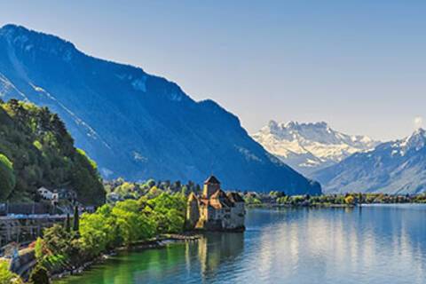 A panoramic view of Montreux