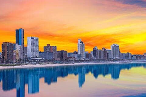 A panoramic view of Durban