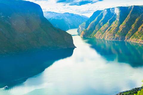 A panoramic view of Sognefjord