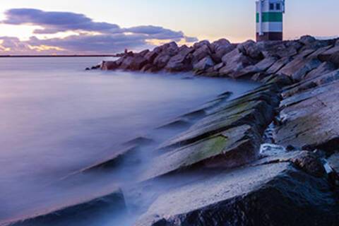 Sunset at Ijmuiden southern pier