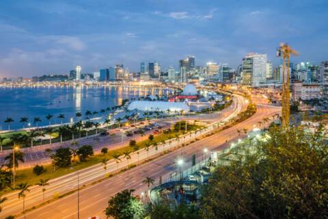 Luanda evening city scene