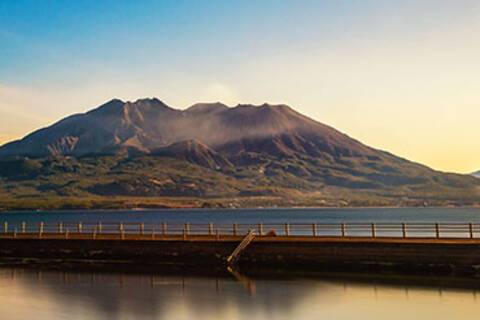 Sakurajima volcano in Kagoshima