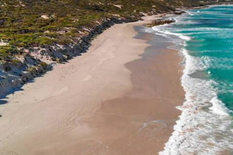 An aerial view of Kangaroo Island