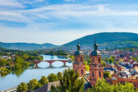 A panoramic view of Miltenberg